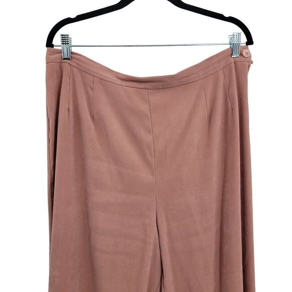 Vintage Pant Set 2pc 18 Pink Long Sleeve Grommet Zip Blazer High-rise Tapered - Picture 12 of 17